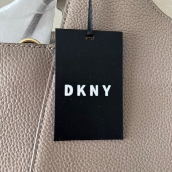 NWT DKNY Large Effortless Tote Bag Flint Gray (Beige) Color - Picture 3 of 9
